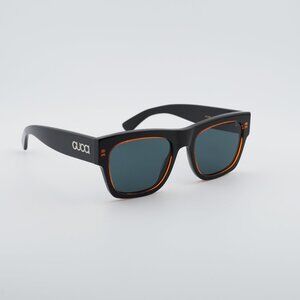 Gucci GG1793S 003 Sunglasses Burgundy on Black Square Frame, Blue Lenses